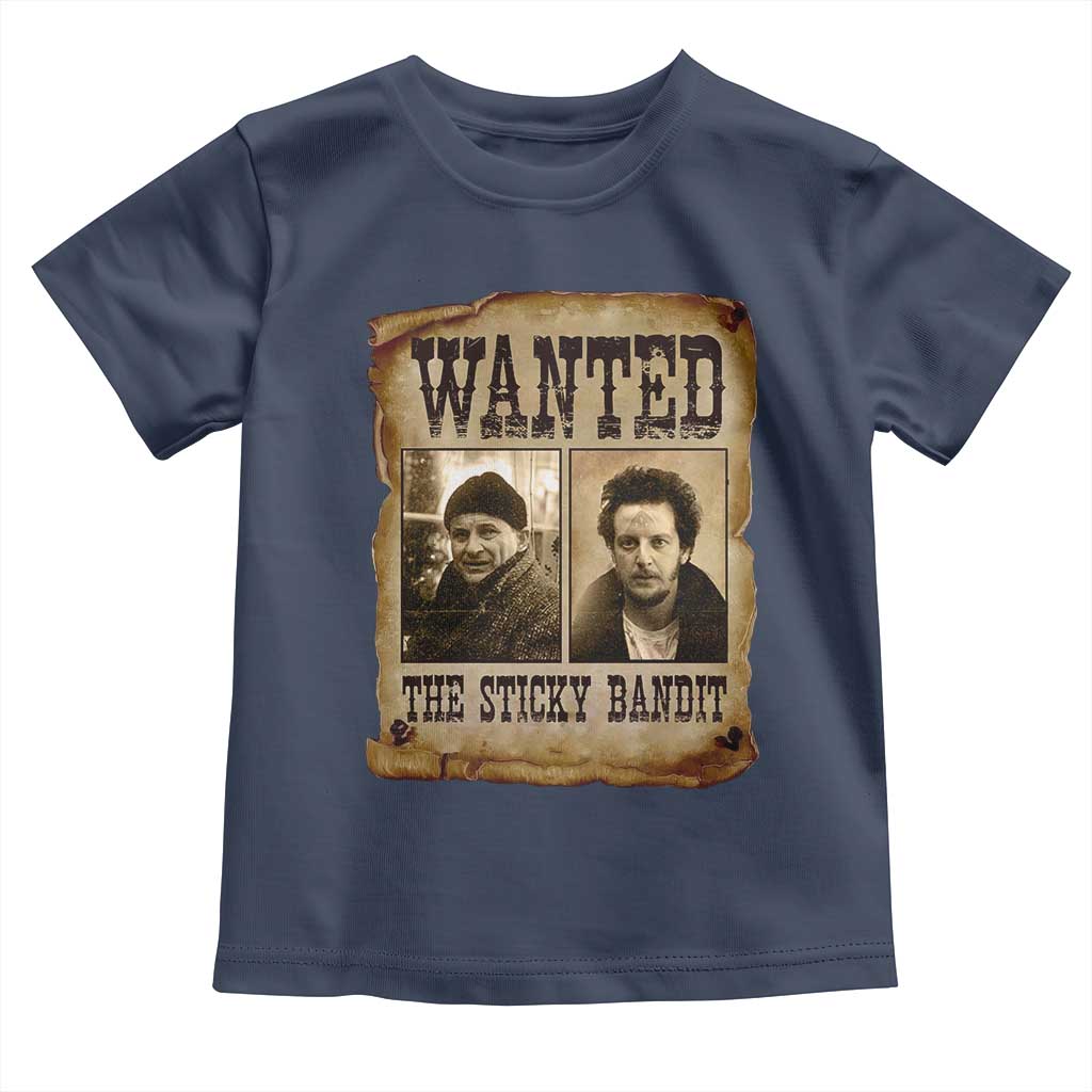 Funny Christmas Movie Toddler T Shirt Wanted Sticky Bandit Merry Xmas Ya Filthy Animal - Wonder Print Shop