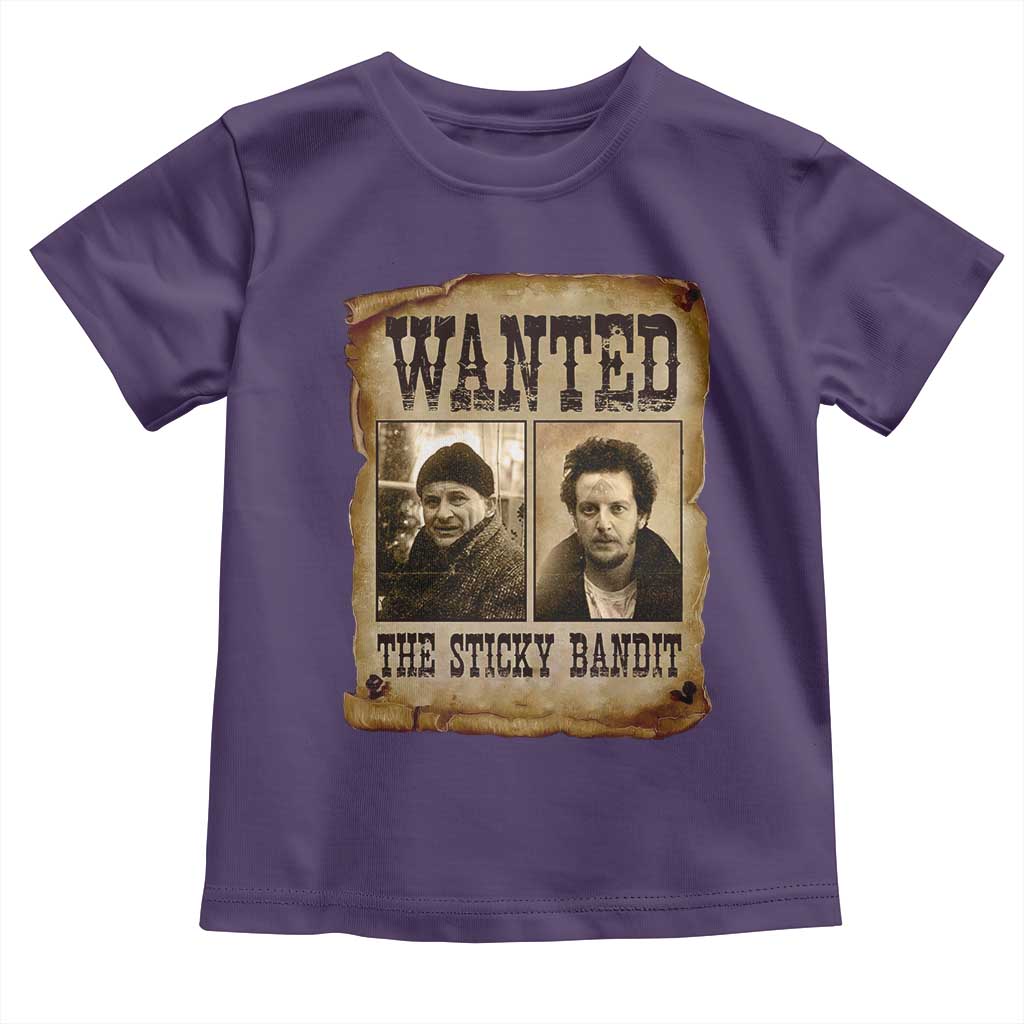 Funny Christmas Movie Toddler T Shirt Wanted Sticky Bandit Merry Xmas Ya Filthy Animal - Wonder Print Shop