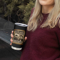 Funny Christmas Movie Tumbler Cup Wanted Sticky Bandit Merry Xmas Ya Filthy Animal - Wonder Print Shop