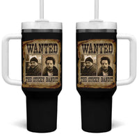 Funny Christmas Movie Tumbler With Handle Wanted Sticky Bandit Merry Xmas Ya Filthy Animal - Wonder Print Shop