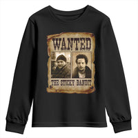 Funny Christmas Movie Youth Sweatshirt Wanted Sticky Bandit Merry Xmas Ya Filthy Animal - Wonder Print Shop