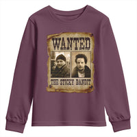 Funny Christmas Movie Youth Sweatshirt Wanted Sticky Bandit Merry Xmas Ya Filthy Animal - Wonder Print Shop