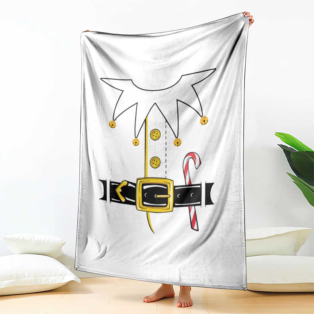 Christmas Elf Costume Throw Blanket Holiday Costume Funny Christmas Gift - Wonder Print Shop