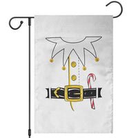 Christmas Elf Costume Garden Flag Holiday Costume Funny Christmas Gift - Wonder Print Shop