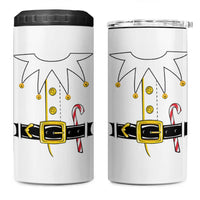 Christmas Elf Costume 4 in 1 Can Cooler Tumbler Holiday Costume Funny Christmas Gift - Wonder Print Shop