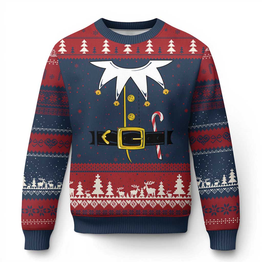 Christmas Elf Costume Ugly Christmas Sweater Holiday Costume Funny Christmas Gift - Wonder Print Shop