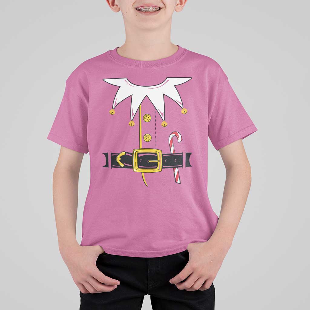 Christmas Elf Costume T Shirt For Kid Holiday Costume Funny Christmas Gift - Wonder Print Shop
