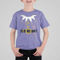Christmas Elf Costume T Shirt For Kid Holiday Costume Funny Christmas Gift - Wonder Print Shop