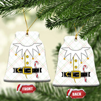 Christmas Elf Costume Ceramic Ornament Holiday Costume Funny Christmas Gift - Wonder Print Shop