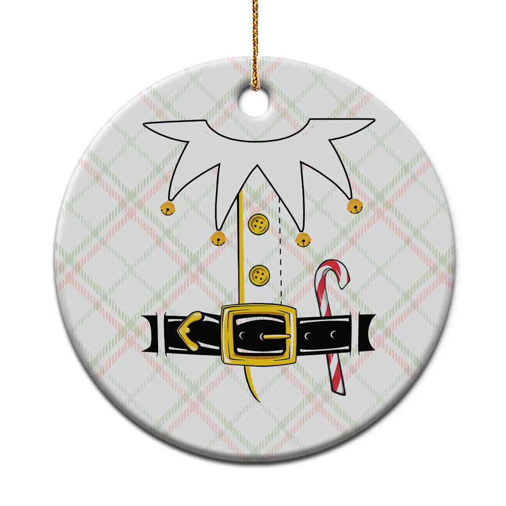 Christmas Elf Costume Ceramic Ornament Holiday Costume Funny Christmas Gift - Wonder Print Shop