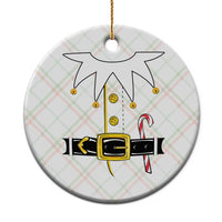 Christmas Elf Costume Ceramic Ornament Holiday Costume Funny Christmas Gift - Wonder Print Shop