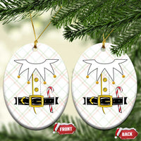 Christmas Elf Costume Ceramic Ornament Holiday Costume Funny Christmas Gift - Wonder Print Shop
