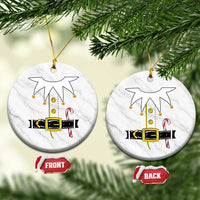Christmas Elf Costume Ceramic Ornament Holiday Costume Funny Christmas Gift - Wonder Print Shop