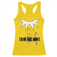 Christmas Elf Costume Racerback Tank Top Holiday Costume Funny Christmas Gift - Wonder Print Shop