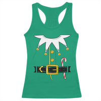 Christmas Elf Costume Racerback Tank Top Holiday Costume Funny Christmas Gift - Wonder Print Shop