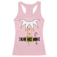 Christmas Elf Costume Racerback Tank Top Holiday Costume Funny Christmas Gift - Wonder Print Shop