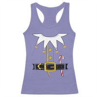 Christmas Elf Costume Racerback Tank Top Holiday Costume Funny Christmas Gift - Wonder Print Shop