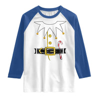 Christmas Elf Costume Raglan Shirt Holiday Costume Funny Christmas Gift - Wonder Print Shop