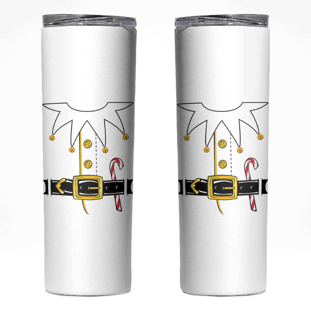 Christmas Elf Costume Skinny Tumbler Holiday Costume Funny Christmas Gift - Wonder Print Shop