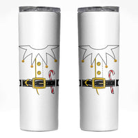 Christmas Elf Costume Skinny Tumbler Holiday Costume Funny Christmas Gift - Wonder Print Shop