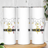 Christmas Elf Costume Skinny Tumbler Holiday Costume Funny Christmas Gift - Wonder Print Shop