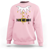 Christmas Elf Costume Sweatshirt Holiday Costume Funny Christmas Gift - Wonder Print Shop