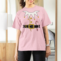 Christmas Elf Costume T Shirt For Women Holiday Costume Funny Christmas Gift - Wonder Print Shop