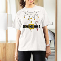 Christmas Elf Costume T Shirt For Women Holiday Costume Funny Christmas Gift - Wonder Print Shop