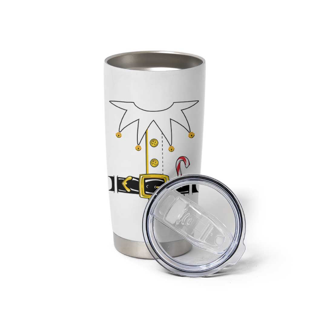 Christmas Elf Costume Tumbler Cup Holiday Costume Funny Christmas Gift - Wonder Print Shop