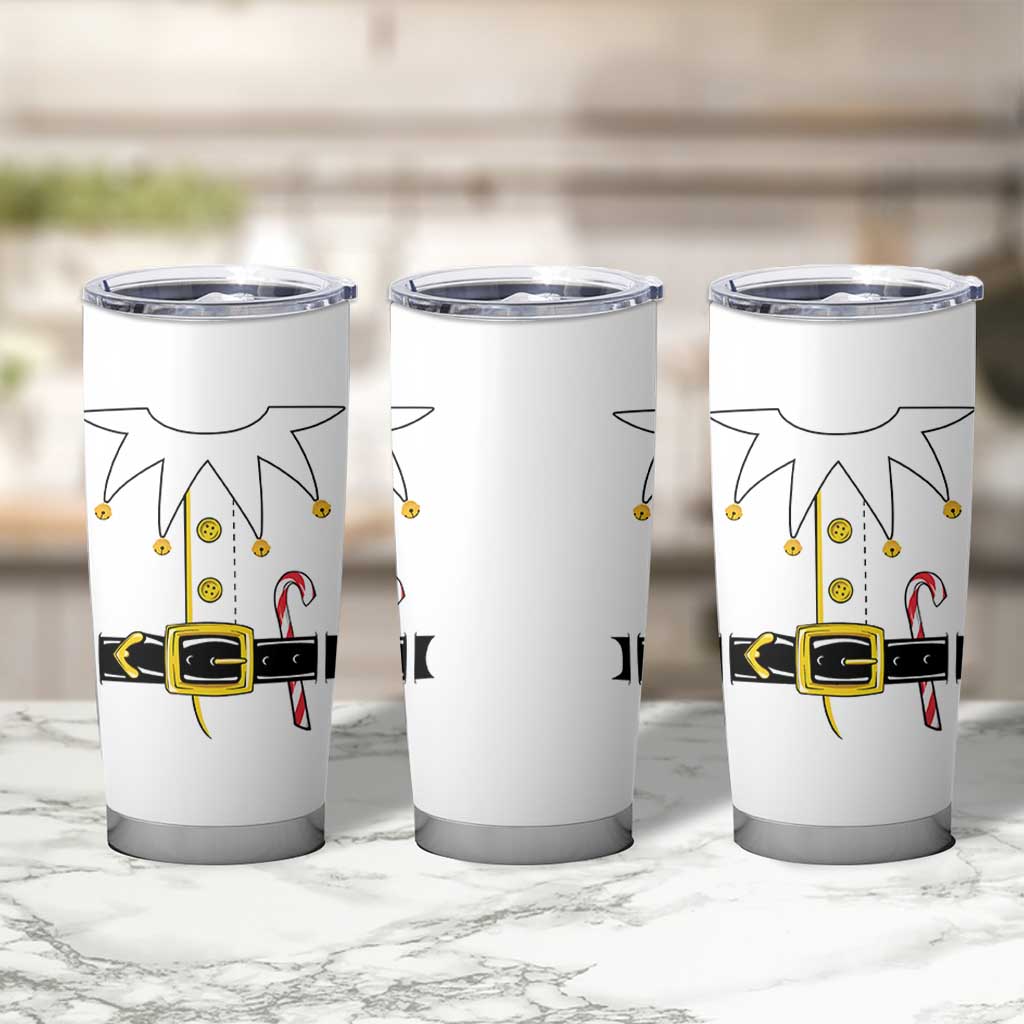 Christmas Elf Costume Tumbler Cup Holiday Costume Funny Christmas Gift - Wonder Print Shop