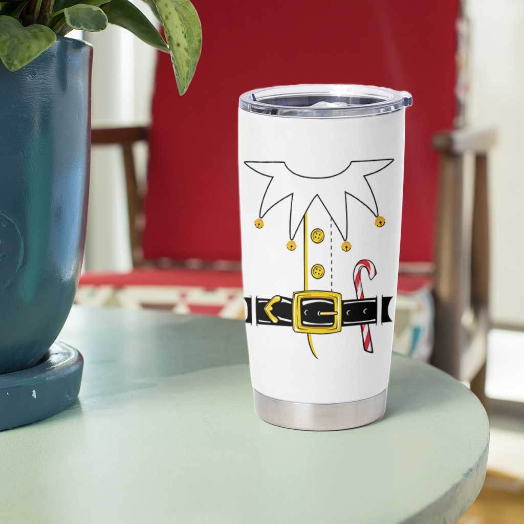 Christmas Elf Costume Tumbler Cup Holiday Costume Funny Christmas Gift - Wonder Print Shop