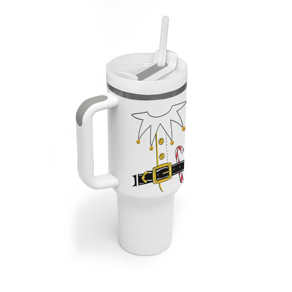 Christmas Elf Costume Tumbler With Handle Holiday Costume Funny Christmas Gift - Wonder Print Shop