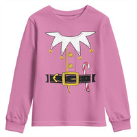 Christmas Elf Costume Youth Sweatshirt Holiday Costume Funny Christmas Gift - Wonder Print Shop