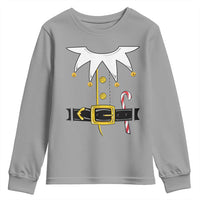Christmas Elf Costume Youth Sweatshirt Holiday Costume Funny Christmas Gift - Wonder Print Shop