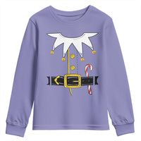 Christmas Elf Costume Youth Sweatshirt Holiday Costume Funny Christmas Gift - Wonder Print Shop
