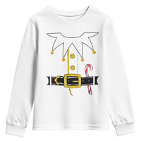 Christmas Elf Costume Youth Sweatshirt Holiday Costume Funny Christmas Gift - Wonder Print Shop