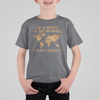 Dear World We Are So Sorry Love Sane Americans T Shirt For Kid Retro USA Map