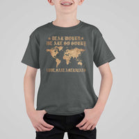 Dear World We Are So Sorry Love Sane Americans T Shirt For Kid Retro USA Map