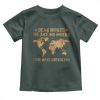 Dear World We Are So Sorry Love Sane Americans Toddler T Shirt Retro USA Map
