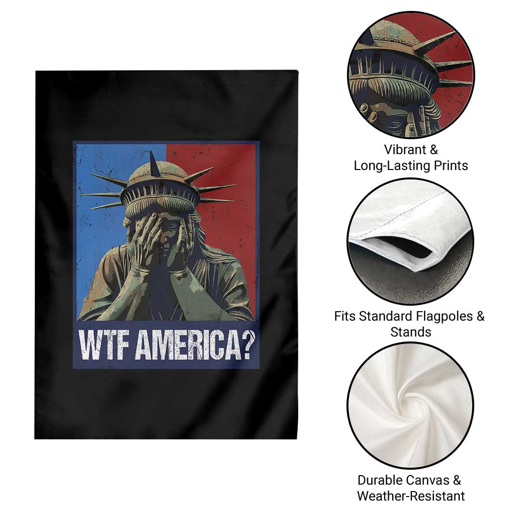 WTF America Garden Flag Humor Statue of Liberty - Wonder Print Shop