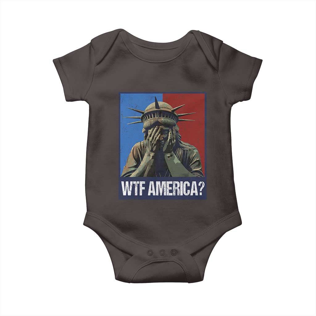 WTF America Baby Onesie Humor Statue of Liberty
