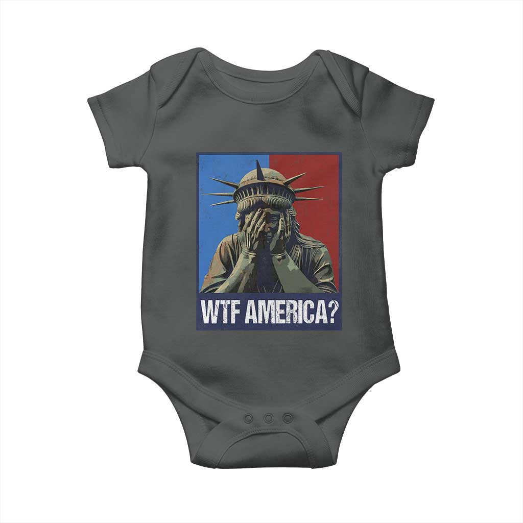 WTF America Baby Onesie Humor Statue of Liberty