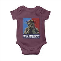 WTF America Baby Onesie Humor Statue of Liberty