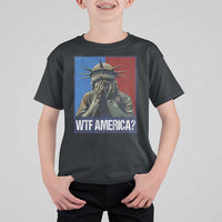 WTF America T Shirt For Kid Humor Statue of Liberty