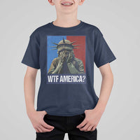 WTF America T Shirt For Kid Humor Statue of Liberty