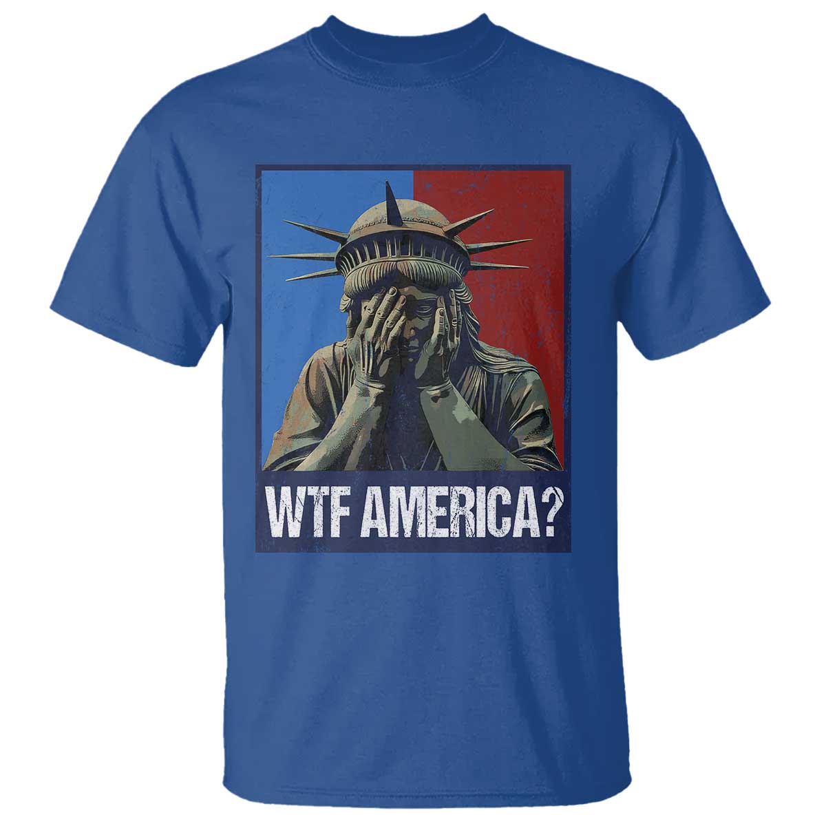 WTF America T Shirt Humor Statue of Liberty