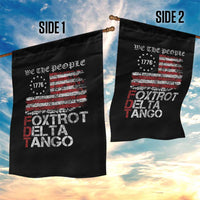 Foxtrots Delta Tangos Garden Flag US Flag We The People - Wonder Print Shop