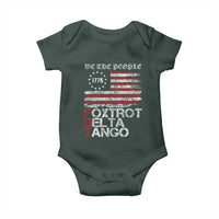 Foxtrots Delta Tangos Baby Onesie US Flag We The People