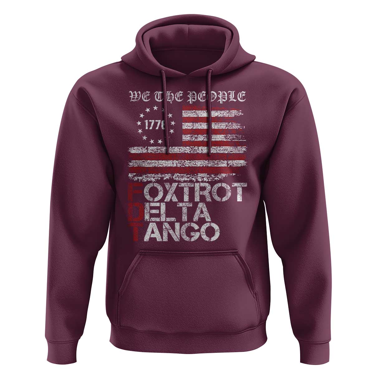 Foxtrots Delta Tangos Hoodie US Flag We The People