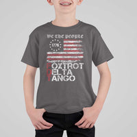 Foxtrots Delta Tangos T Shirt For Kid US Flag We The People